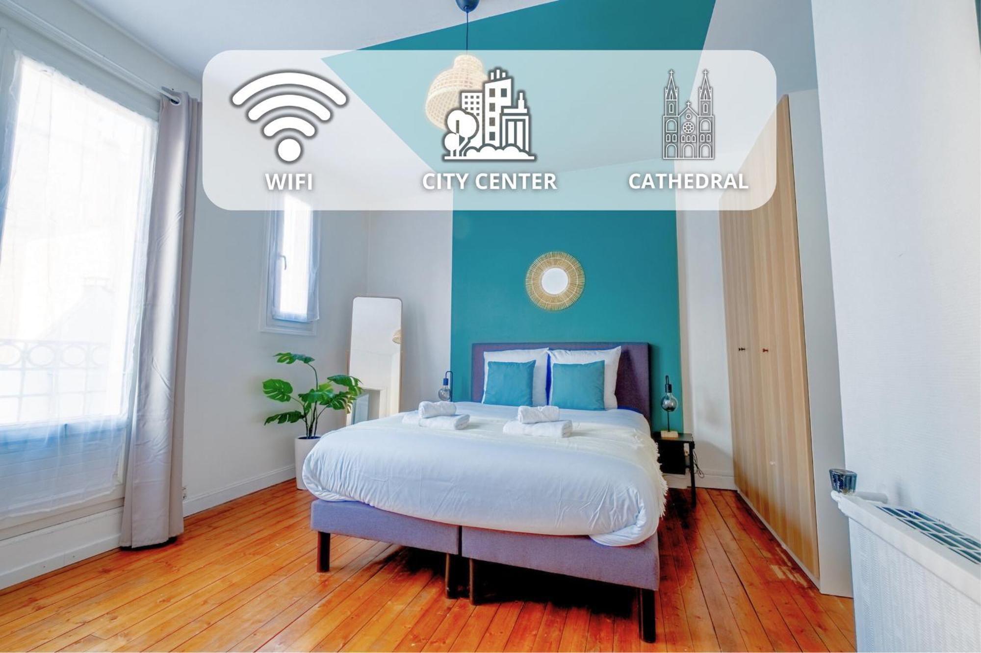 Apartament Wellness Bubble - Cathedrale - Hypercentre Reims Zewnętrze zdjęcie